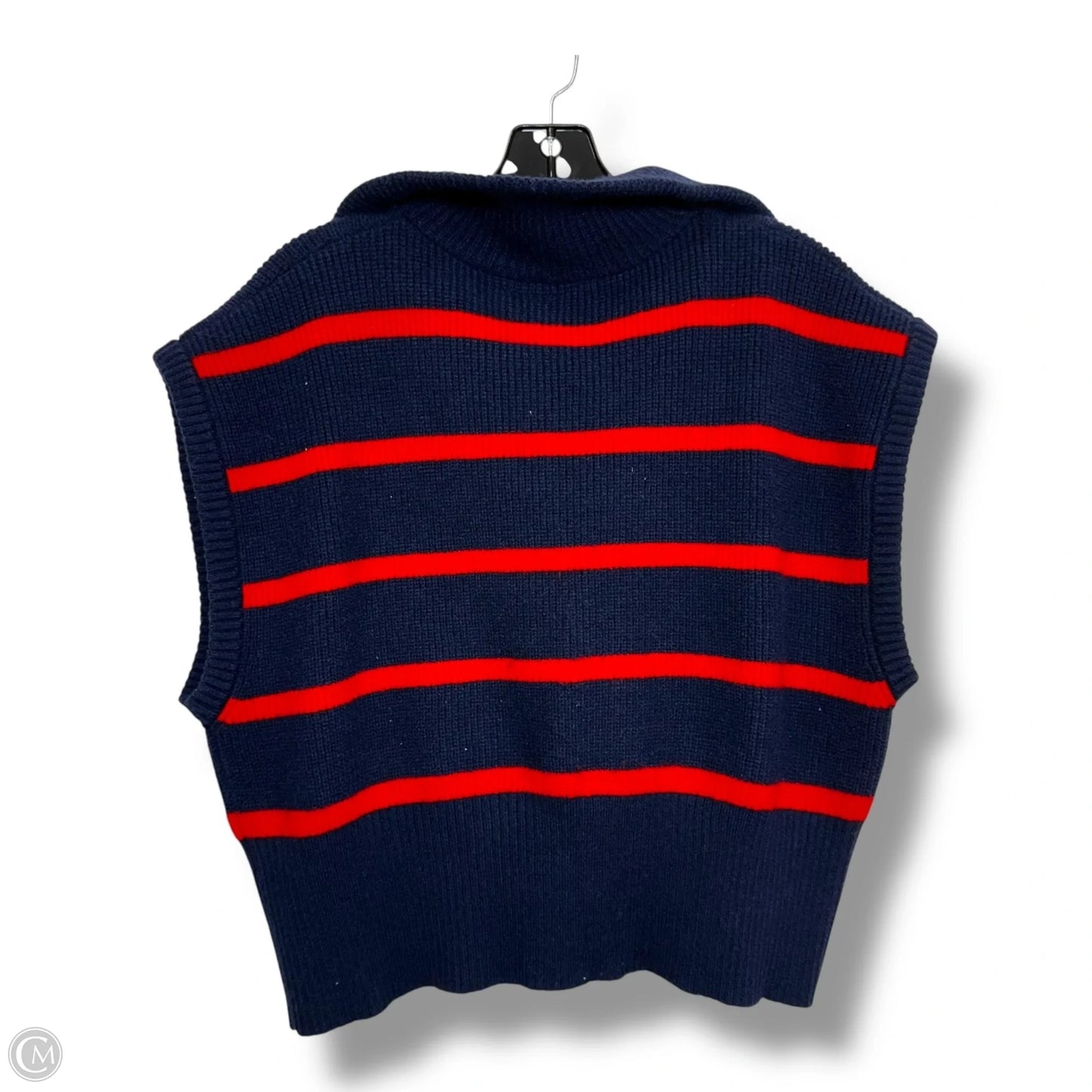 Vest Sweater By Maeve In Striped Pattern, Size: Osfm