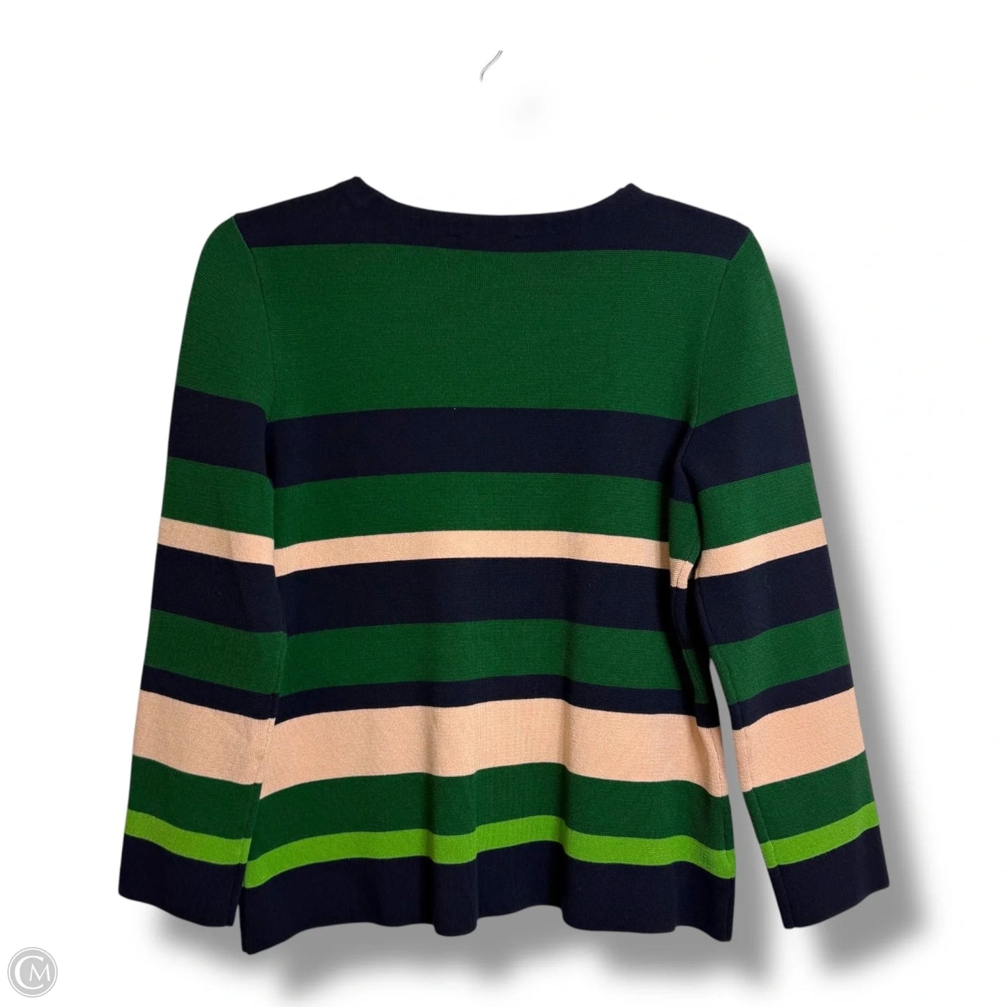 Top Long Sleeve By Ann Taylor In Striped Pattern, Size: M