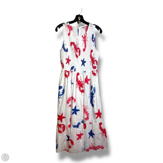 Dress Casual Maxi By J. Crew In Blue Red & White, Size: S