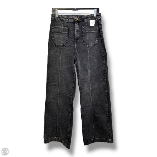 Jeans Wide Leg By Lc Lauren Conrad In Black Denim, Size: 10