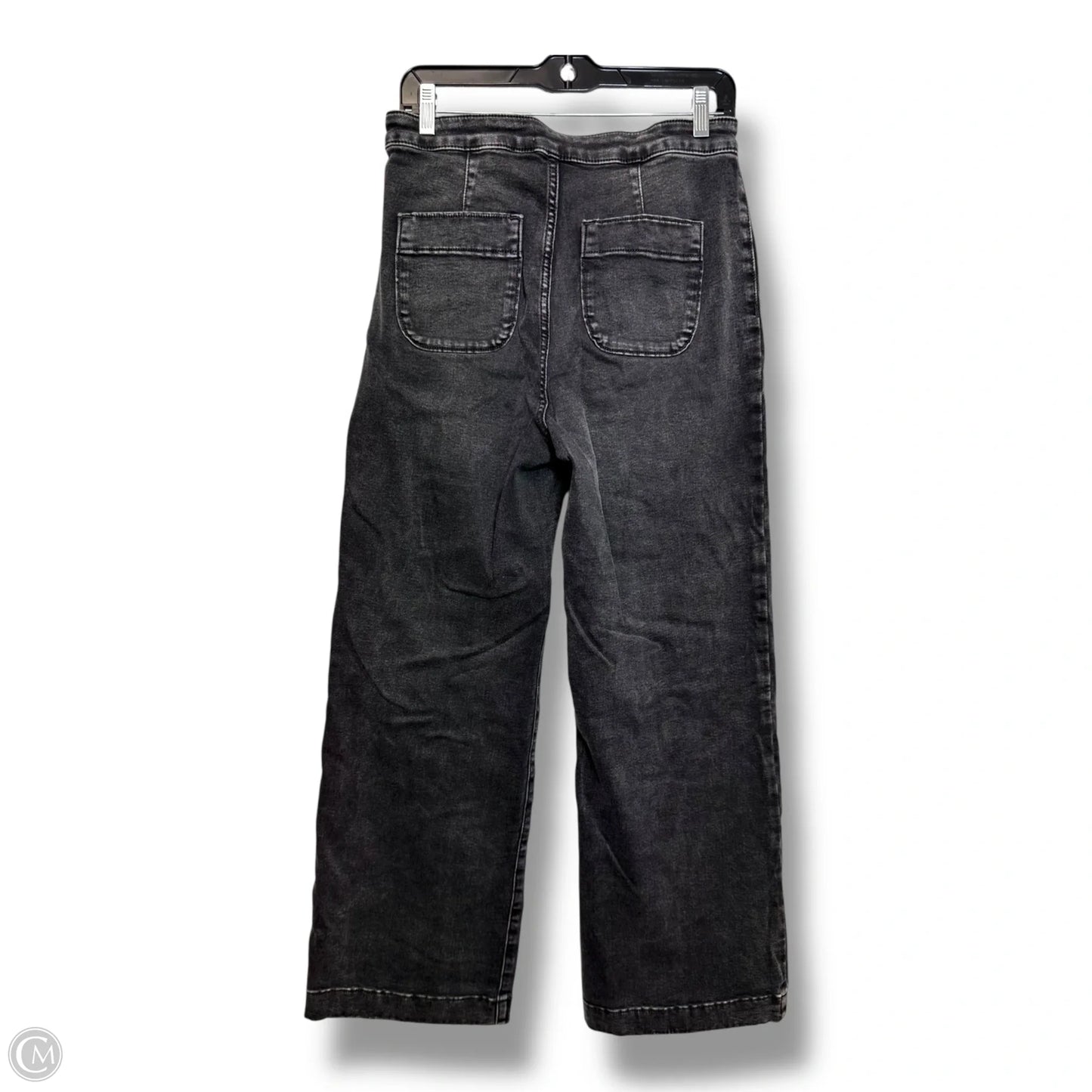 Jeans Wide Leg By Lc Lauren Conrad In Black Denim, Size: 10