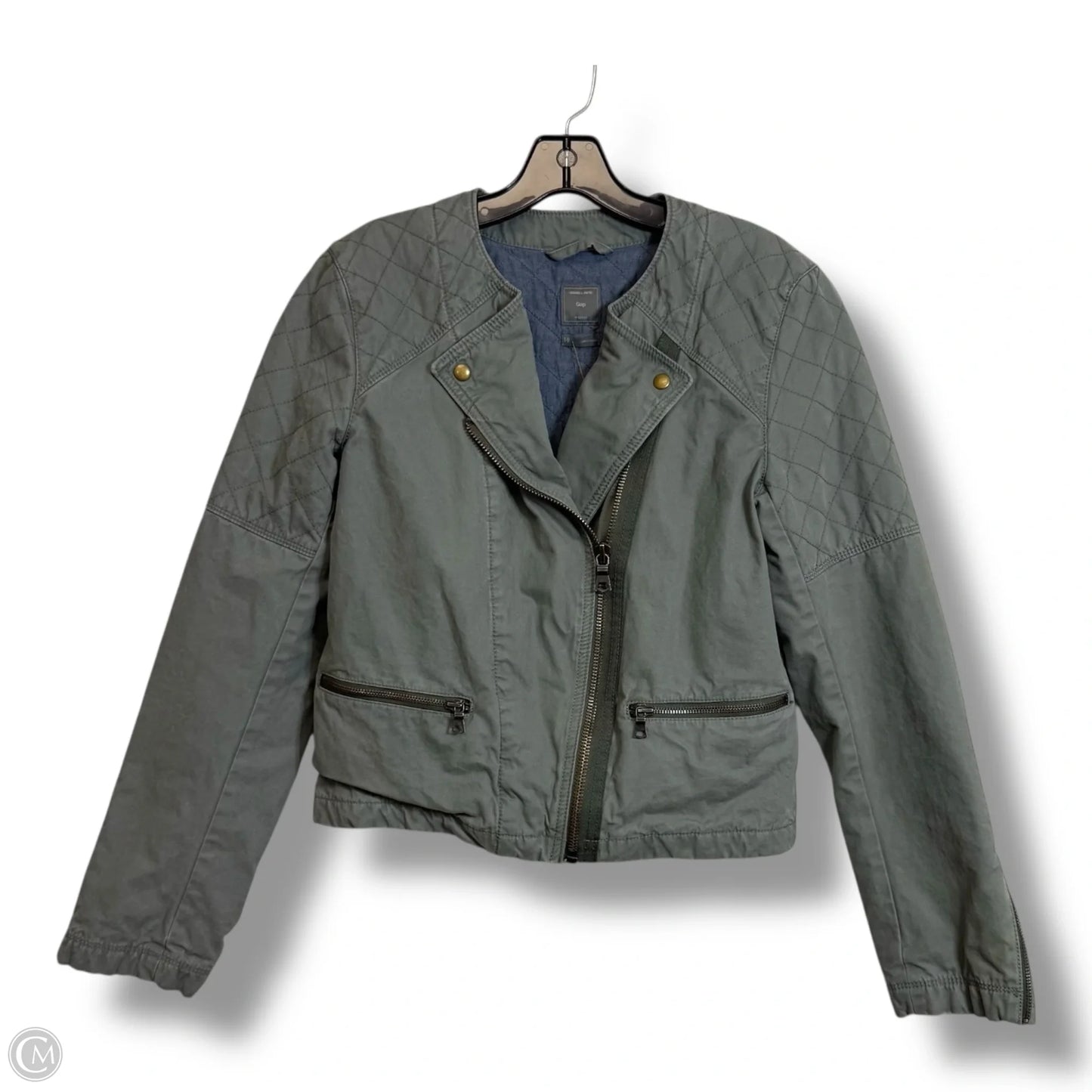 Jacket Other By Gap In Green, Size: 10