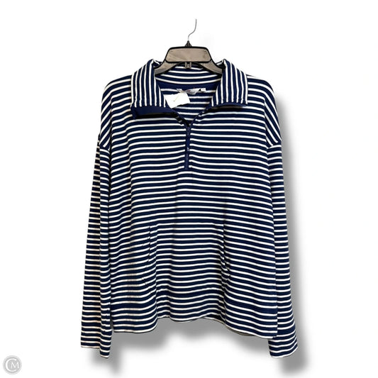 Top Long Sleeve By Vineyard Vines In Striped Pattern, Size: M