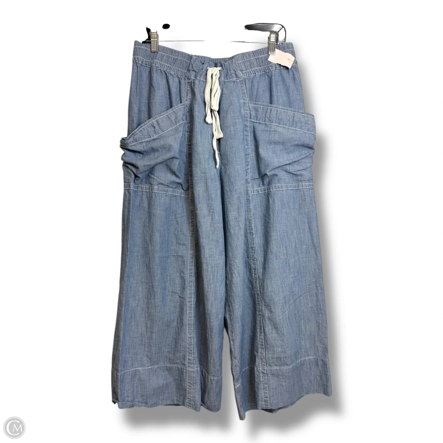 Capris By Maeve In Blue Denim, Size: L