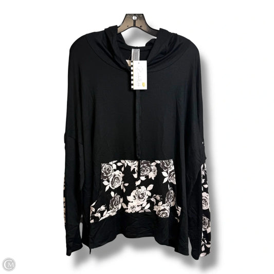 Top Long Sleeve By Honeyme In Black, Size: Xl