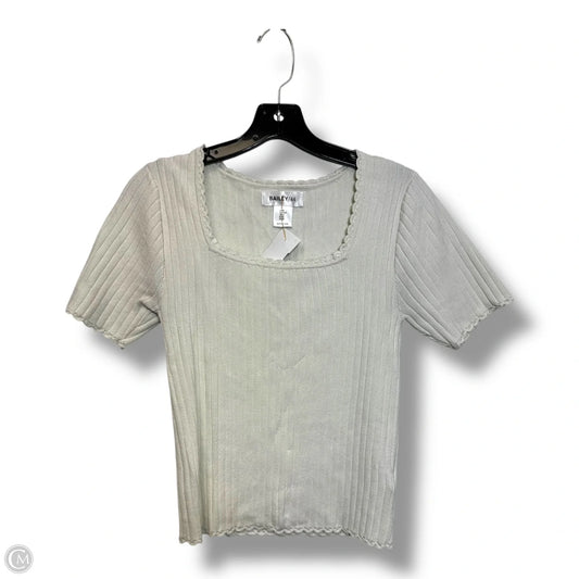 Top Short Sleeve By Bailey 44 In Ivory, Size: M