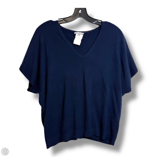 Sweater Short Sleeve By Vila Milano In Navy, Size: L