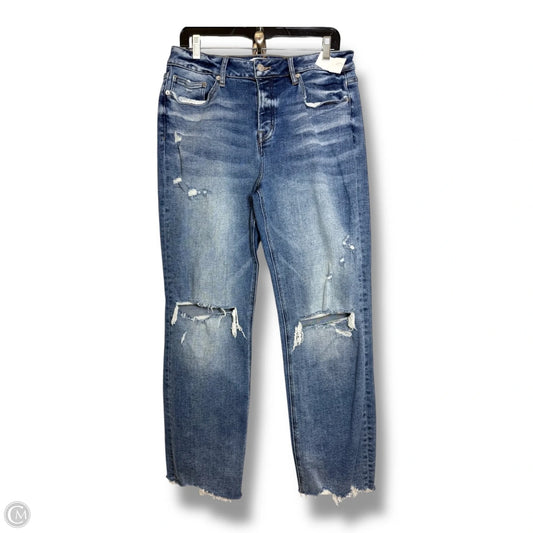 Jeans Wide Leg By MICA In Blue Denim, Size: 10