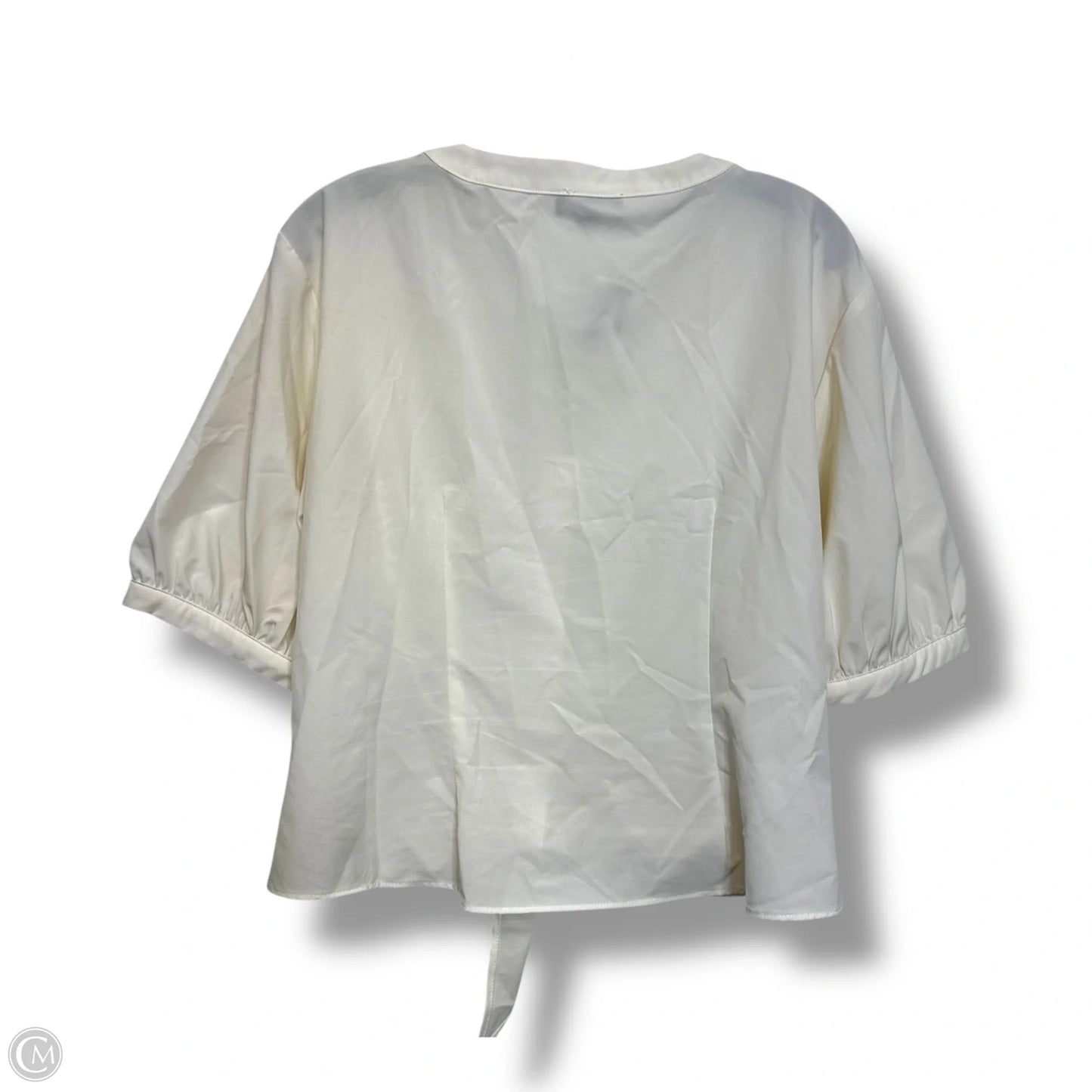 Top Short Sleeve By Modern Works In Ivory, Size: L