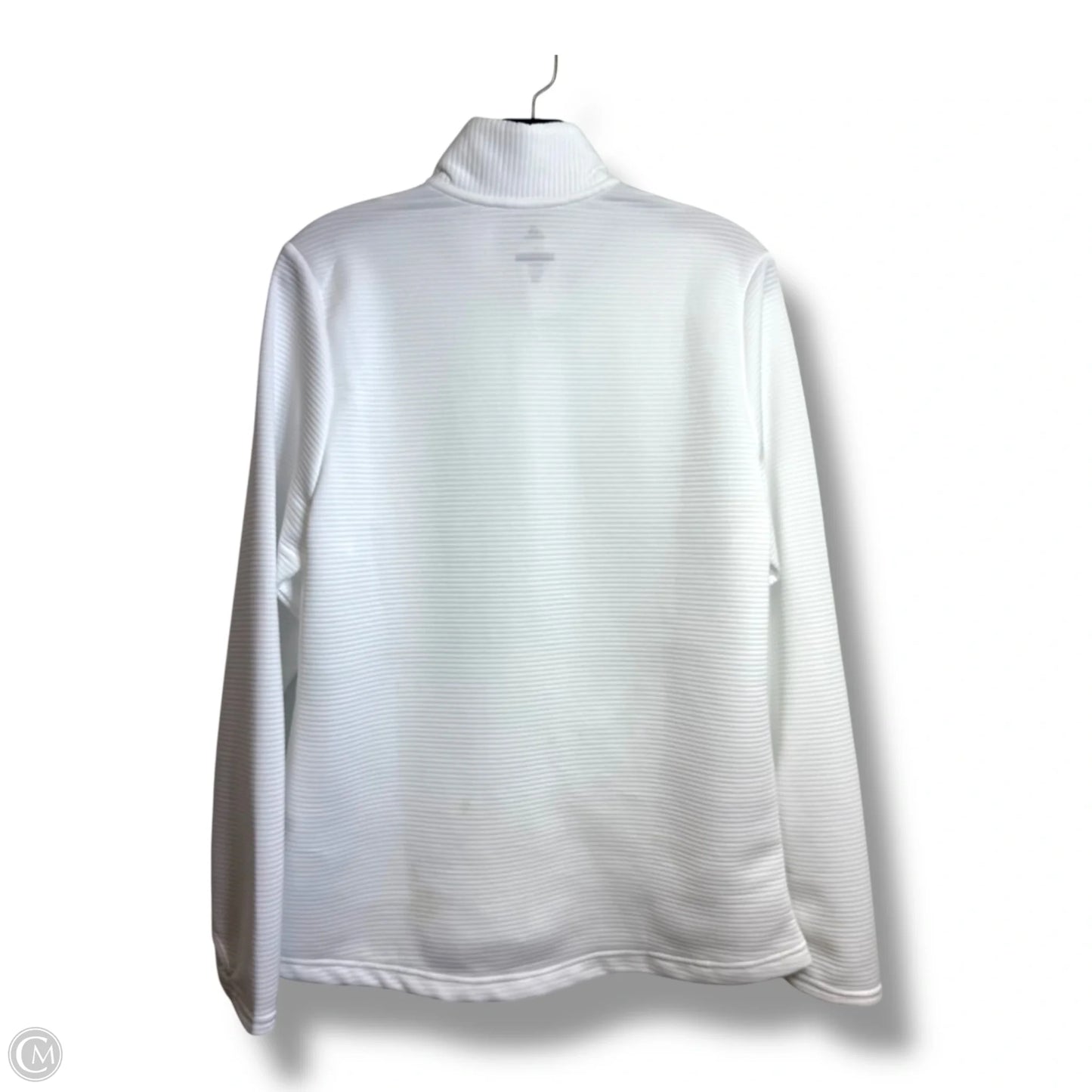 Athletic Jacket By Adidas In White, Size: L
