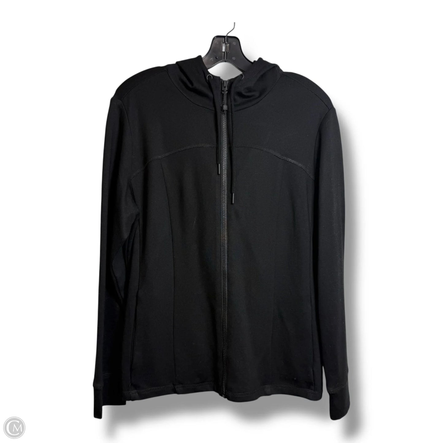 Athletic Jacket By Anne Klein In Black, Size: L