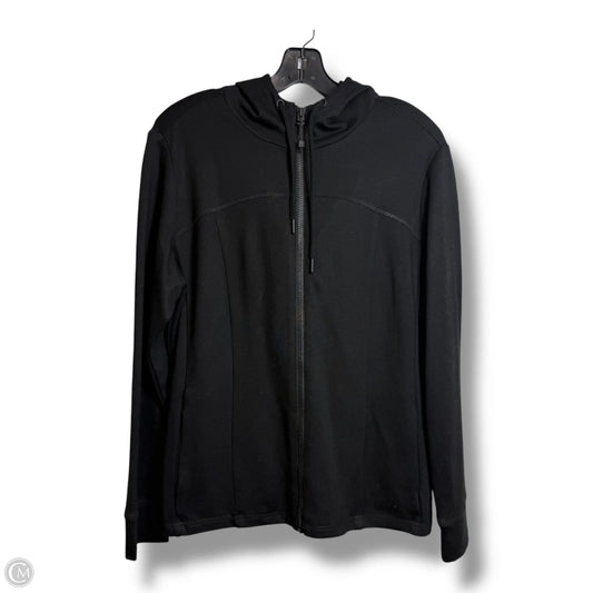 Athletic Jacket By Anne Klein In Black, Size: L