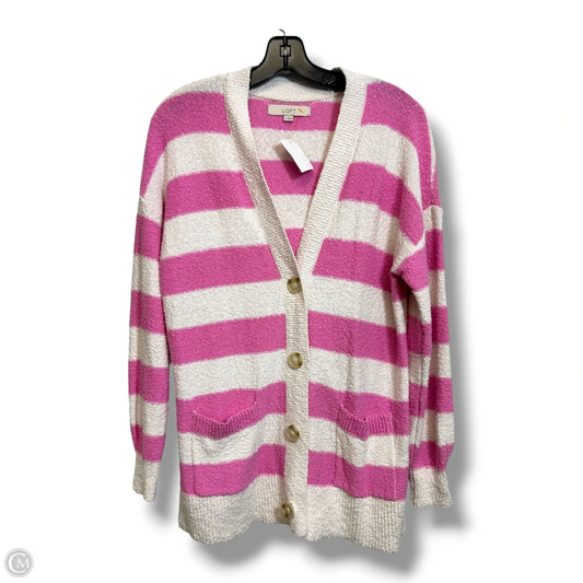 Cardigan By Loft In Pink, Size: S