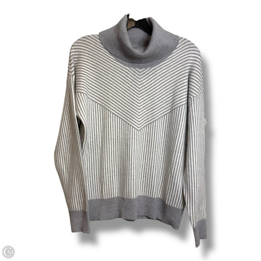 Sweater By Adrienne Vittadini In Striped Pattern, Size: M