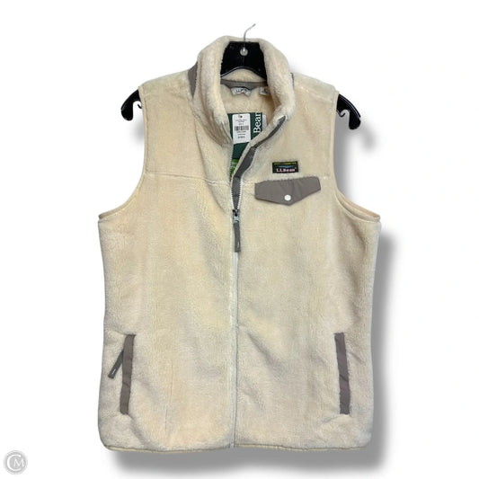 Vest Faux Fur & Sherpa By L.l. Bean In Ivory, Size: M