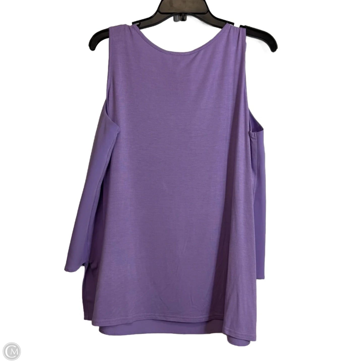 Top Sleeveless By Diane Gilman In Purple, Size: L