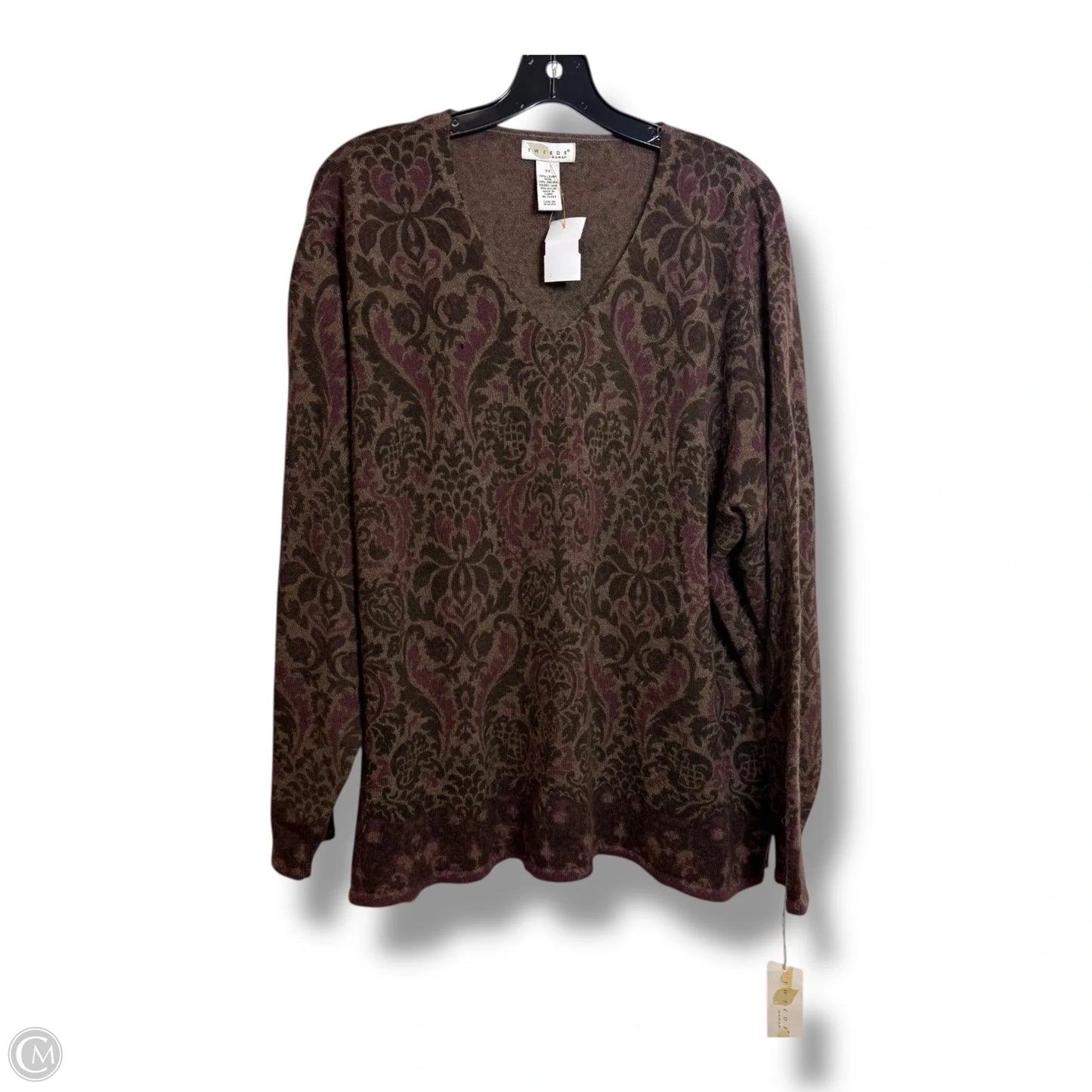 Sweater By Tweeds In Brown, Size: 3x