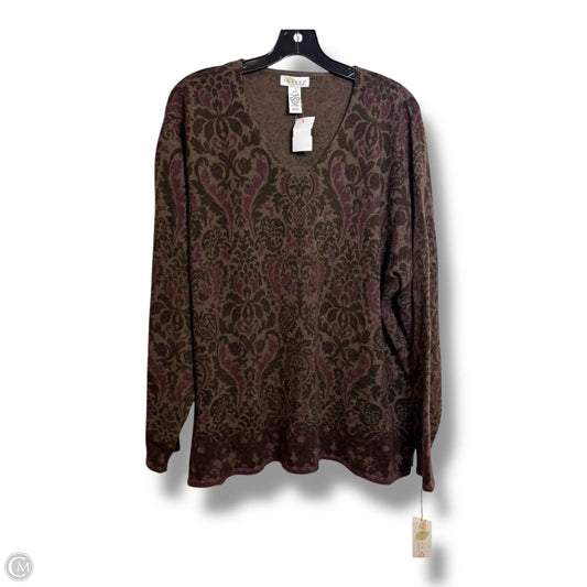 Sweater By Tweeds In Brown, Size: 3x