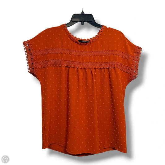 Top Short Sleeve By Clothes Mentor In Copper, Size: S