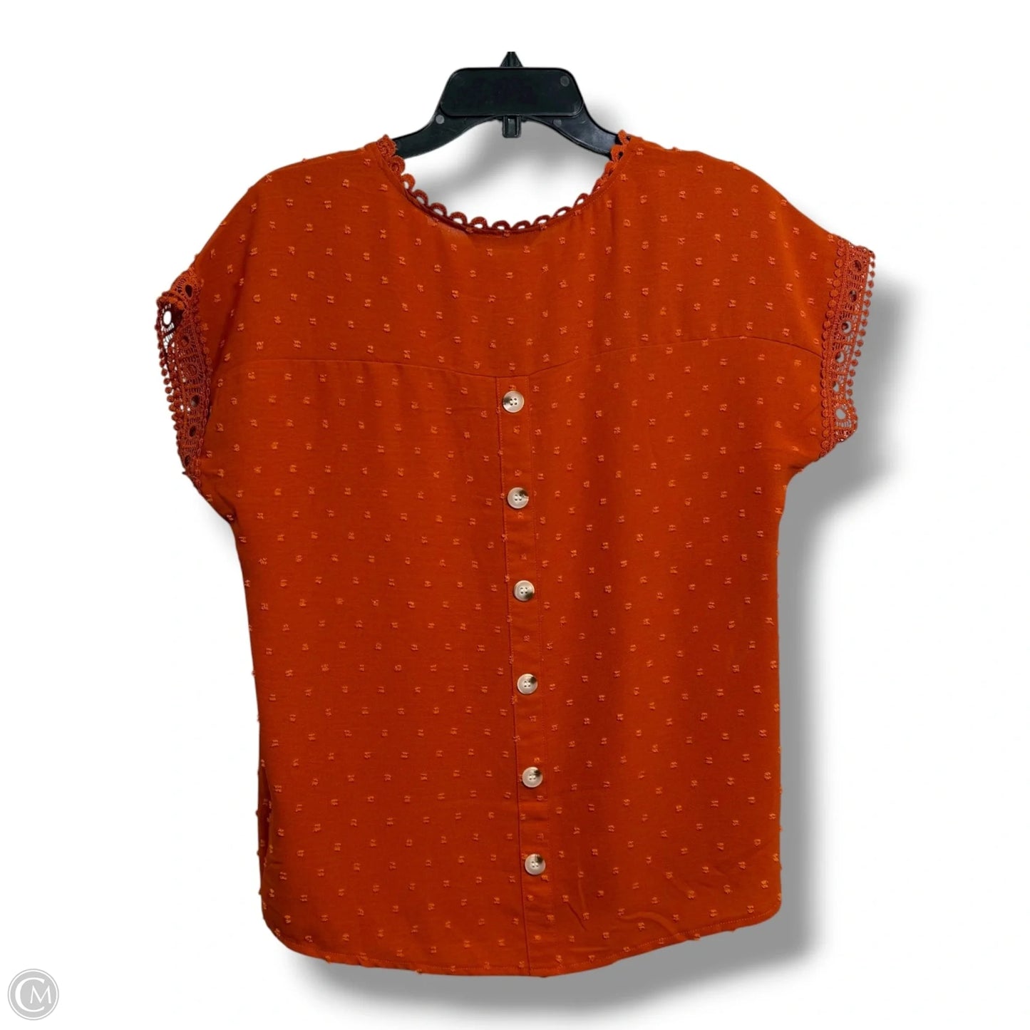 Top Short Sleeve By Clothes Mentor In Copper, Size: S