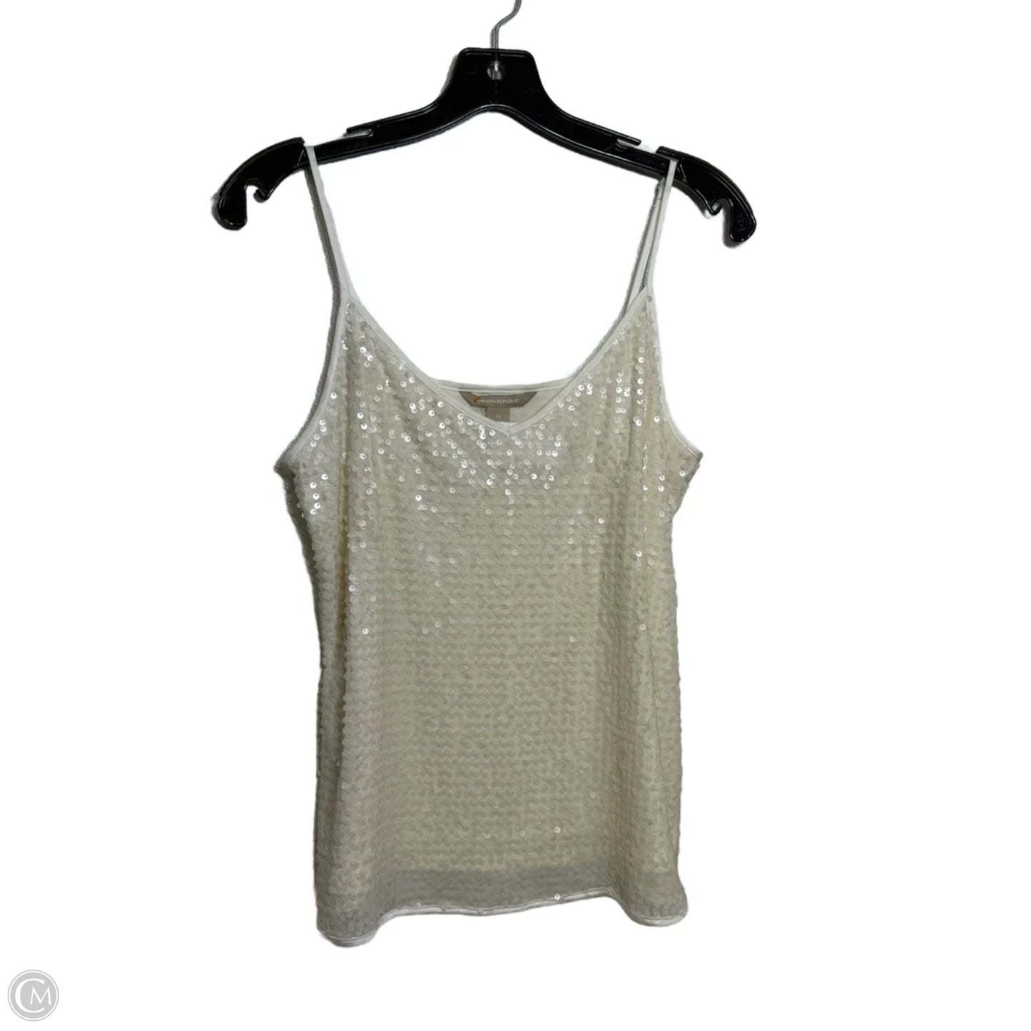Tank Top By Banana Republic In Ivory, Size: M