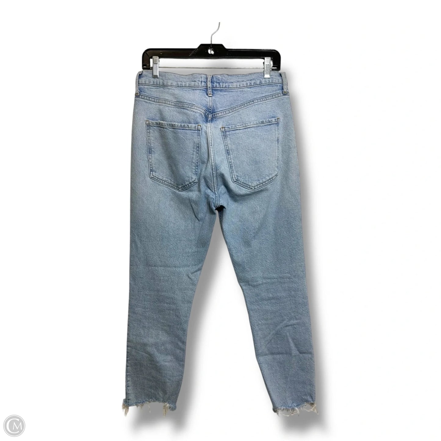 Jeans Straight By Agolde In Blue Denim, Size: 8