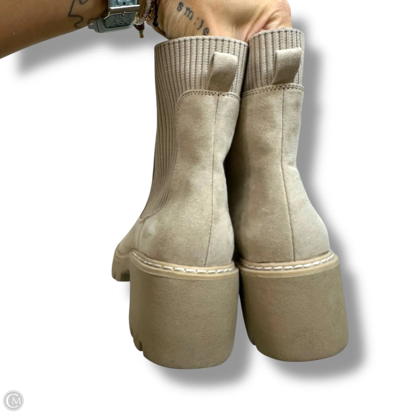 Boots Ankle Flats By No Boundaries In Beige, Size: 7