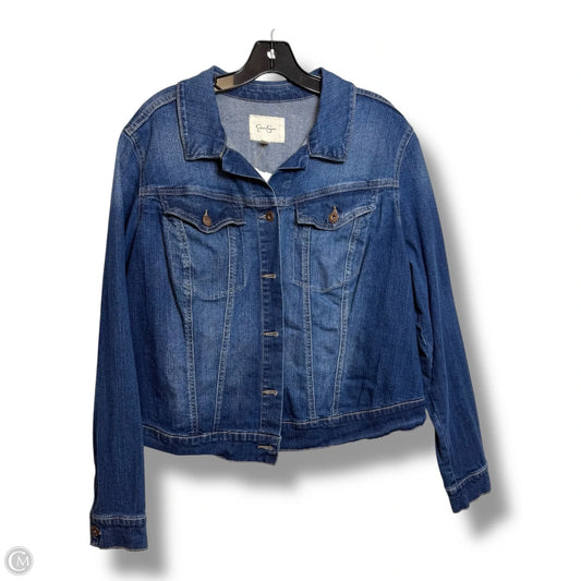 Jacket Denim By Jessica Simpson In Blue Denim, Size: 1x