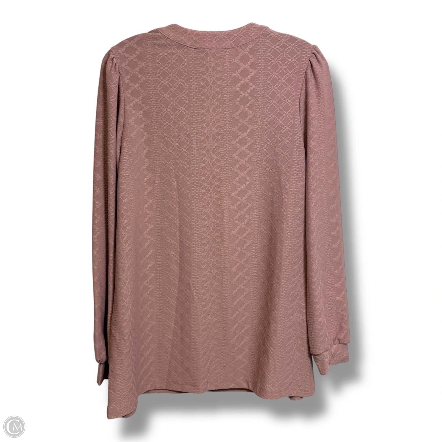 Top Long Sleeve By Cmf In Mauve, Size: S