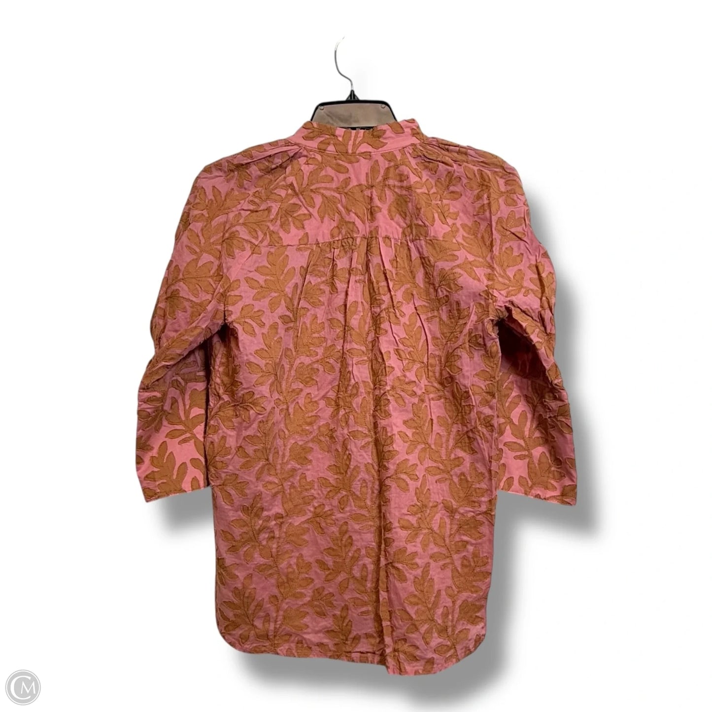 Top 3/4 Sleeve By Anthropologie In Pink, Size: Xxs