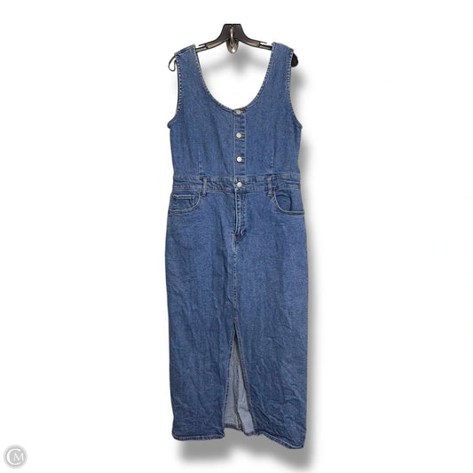 Dress Casual Maxi By Clothes Mentor In Blue Denim, Size: Xl