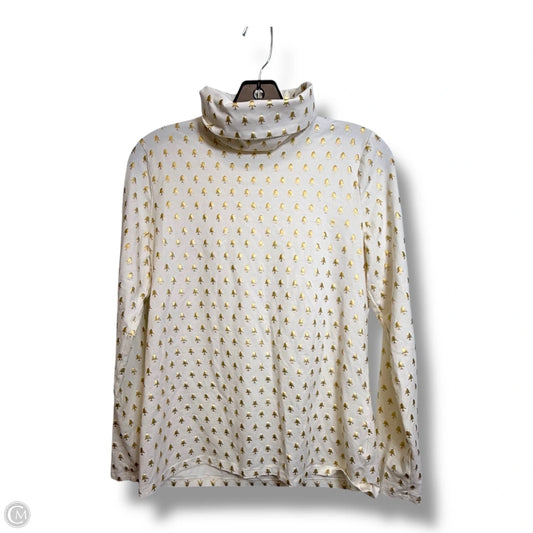 Top Long Sleeve Basic By Talbots In Ivory, Size: M