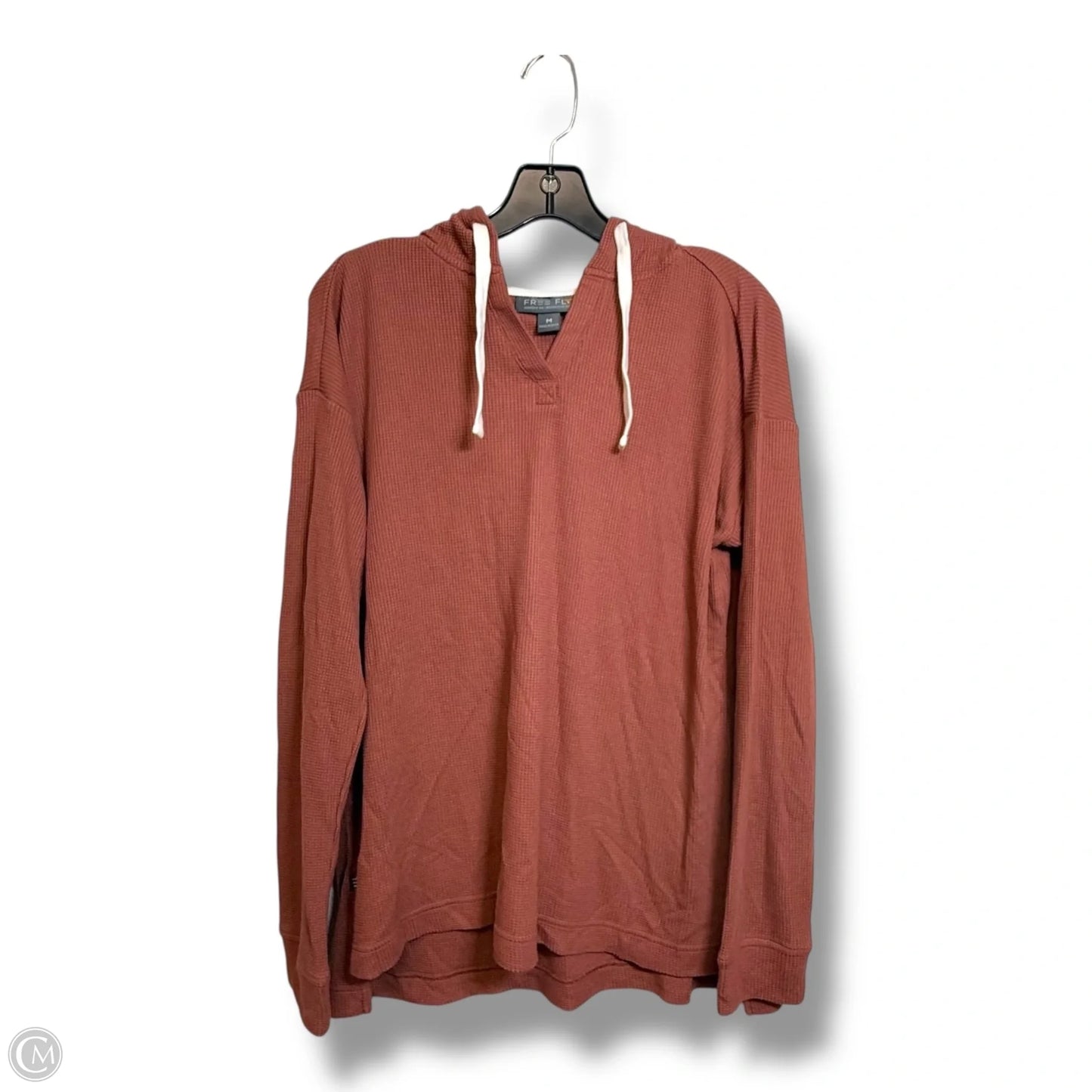 Athletic Top Long Sleeve Hoodie By Clothes Mentor In Bronze, Size: M