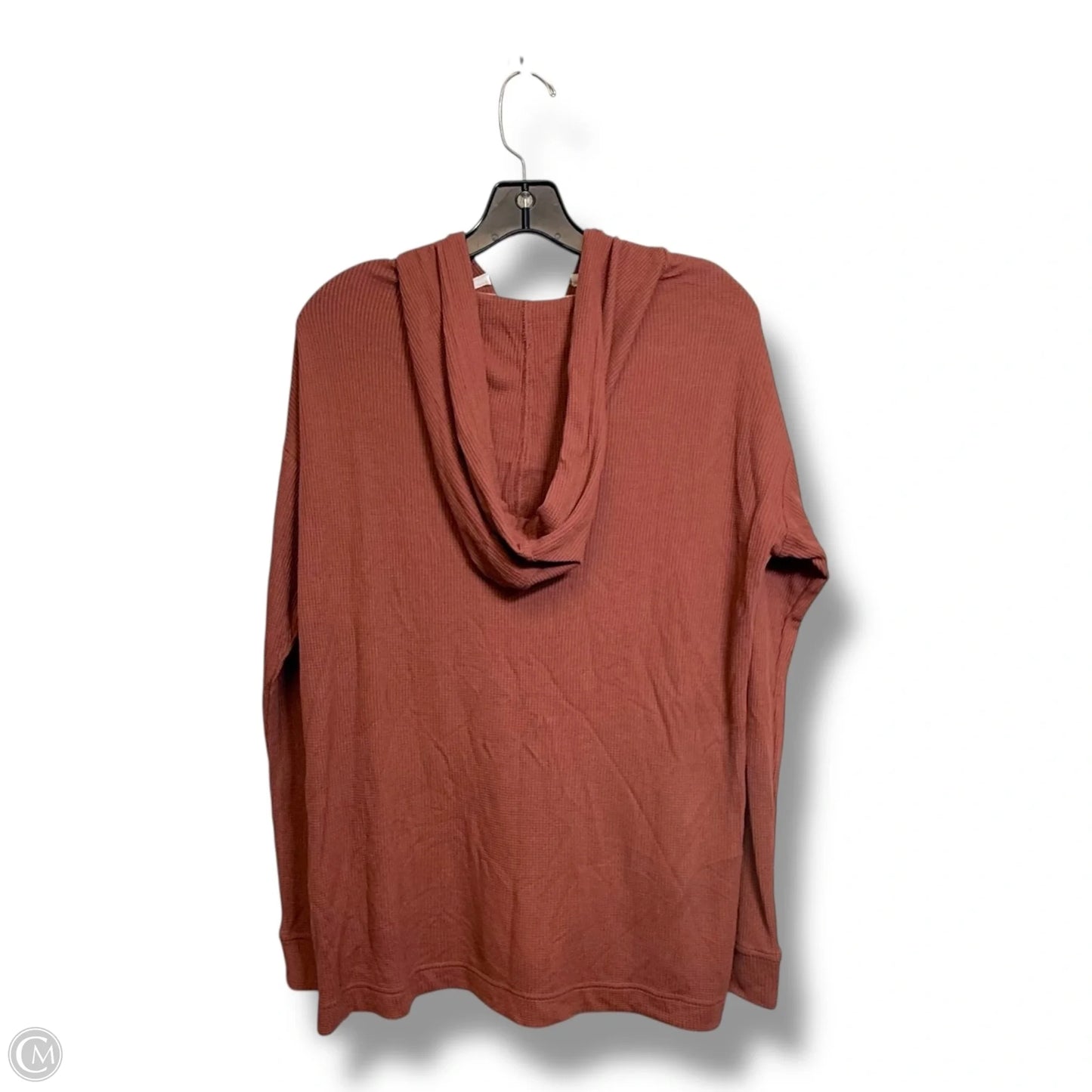 Athletic Top Long Sleeve Hoodie By Clothes Mentor In Bronze, Size: M