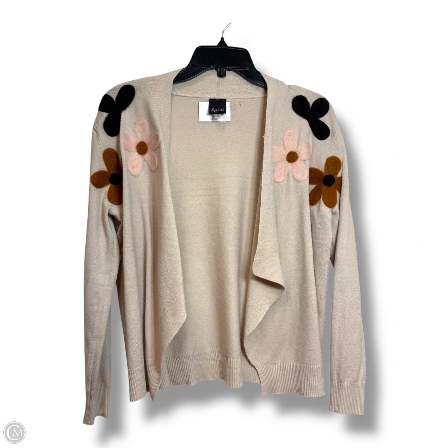 Cardigan By Clothes Mentor In Beige, Size: M