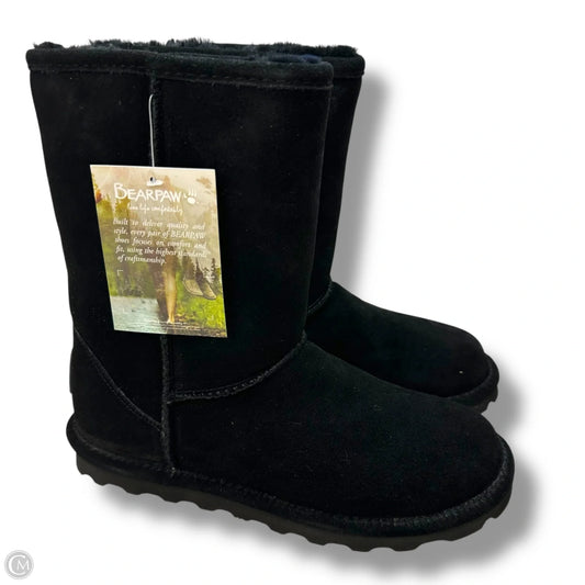 Boots Mid-calf Flats By Bearpaw In Black, Size: 9
