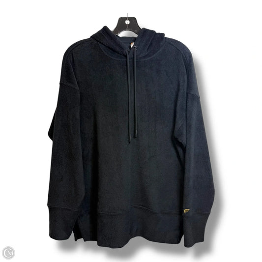 Athletic Top Long Sleeve Hoodie By Fabletics In Black, Size: S