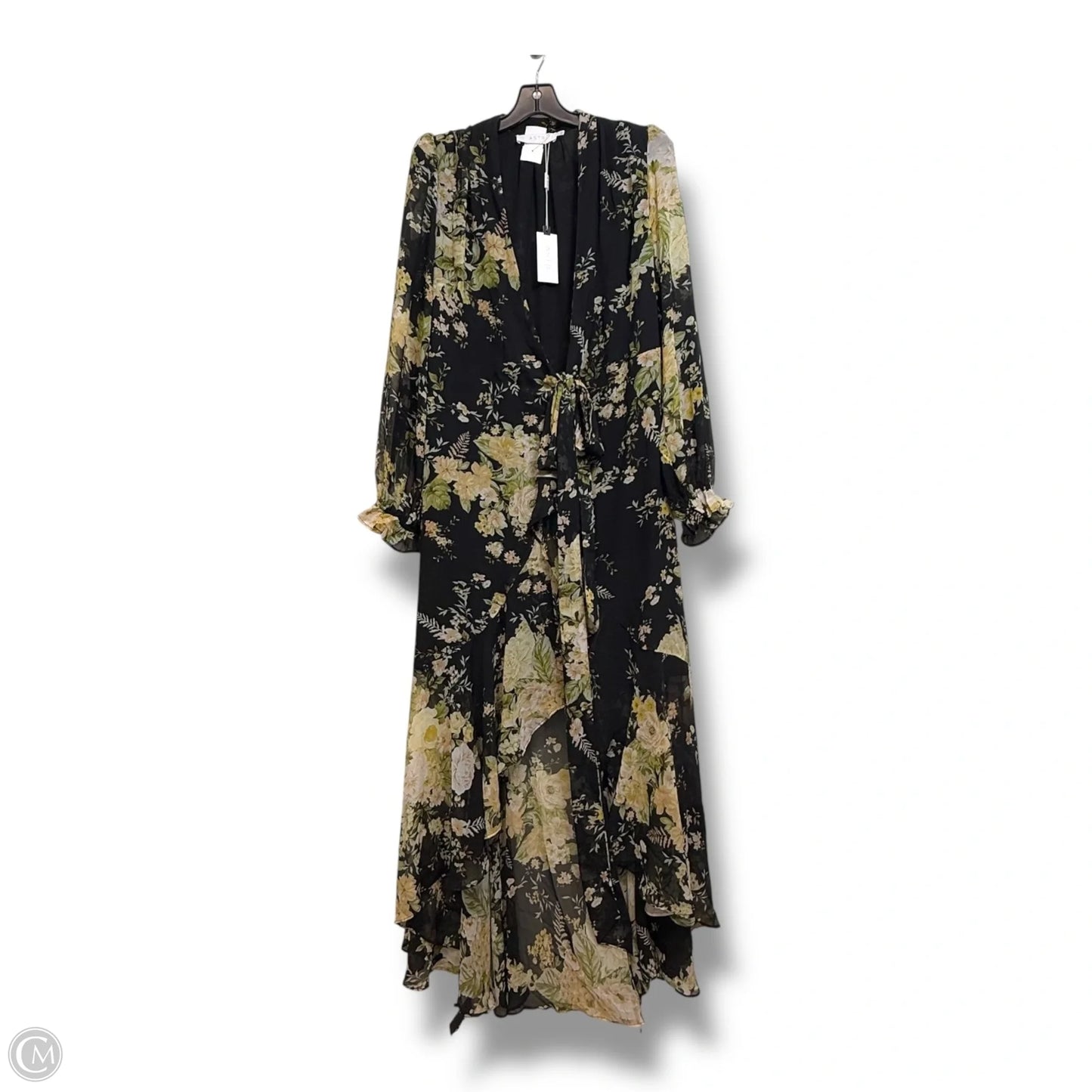 Wrap Dress Casual Maxi By Astr In Floral Print, Size: L