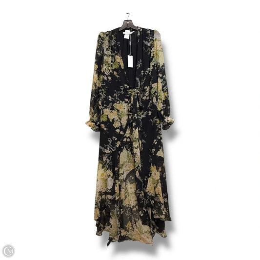 Wrap Dress Casual Maxi By Astr In Floral Print, Size: L