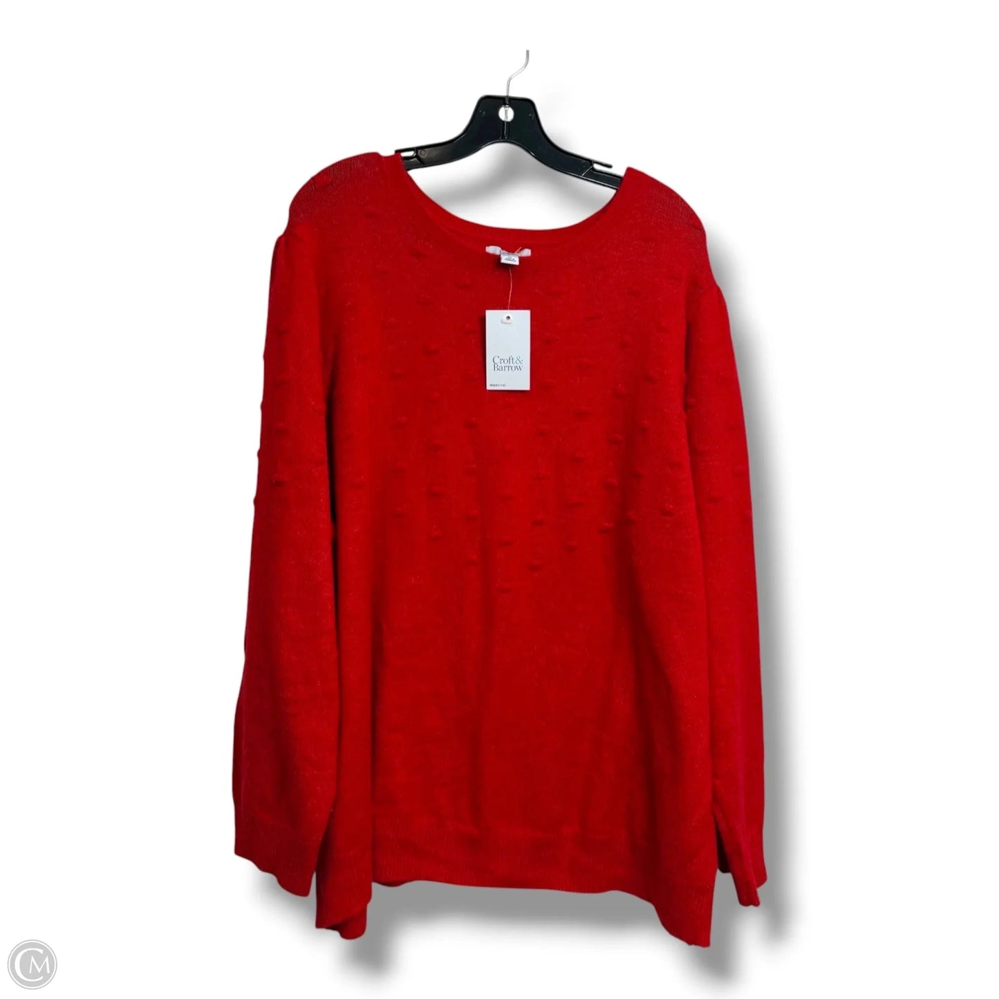 Sweater By Croft And Barrow In Red, Size: 3x
