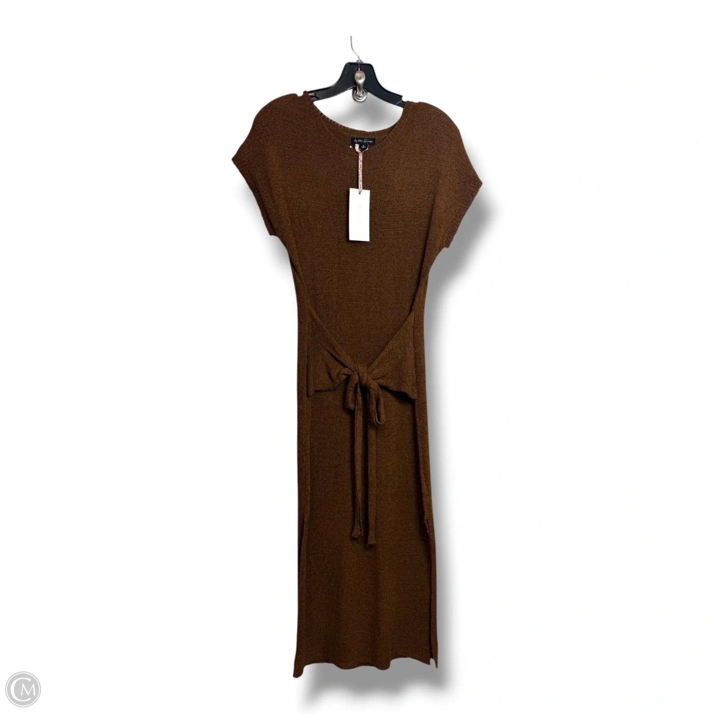 Dress Casual Midi By By The River In Brown, Size: S