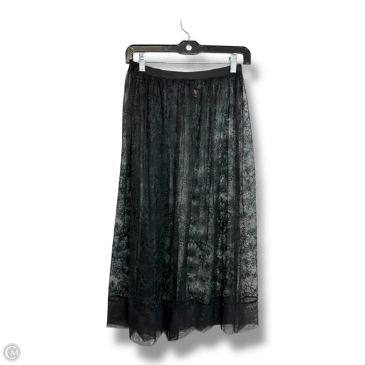 Sheer overlay Skirt Midi By Victorias Secret In Black, Size: M