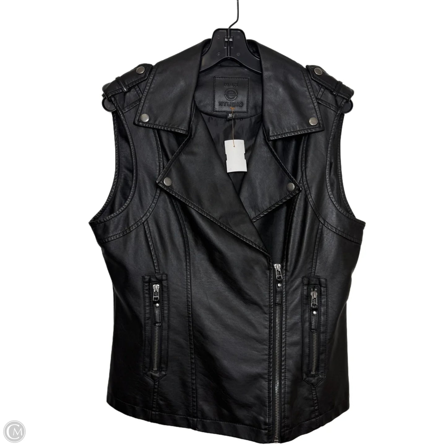 Vest Other By Max Studio In Black, Size: M