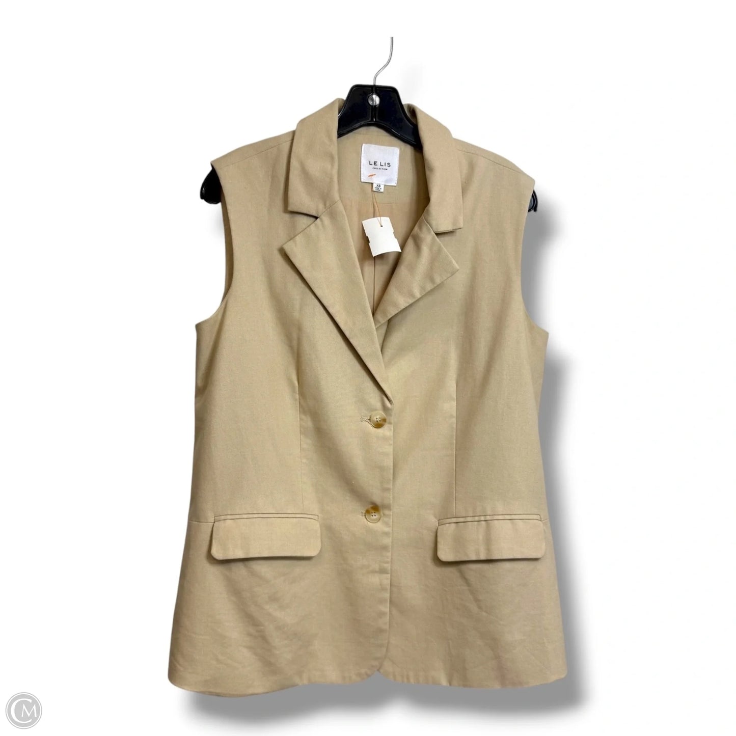 Vest Other By Le Lis In Beige, Size: Xs
