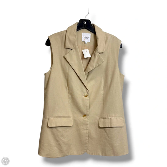 Vest Other By Le Lis In Beige, Size: Xs