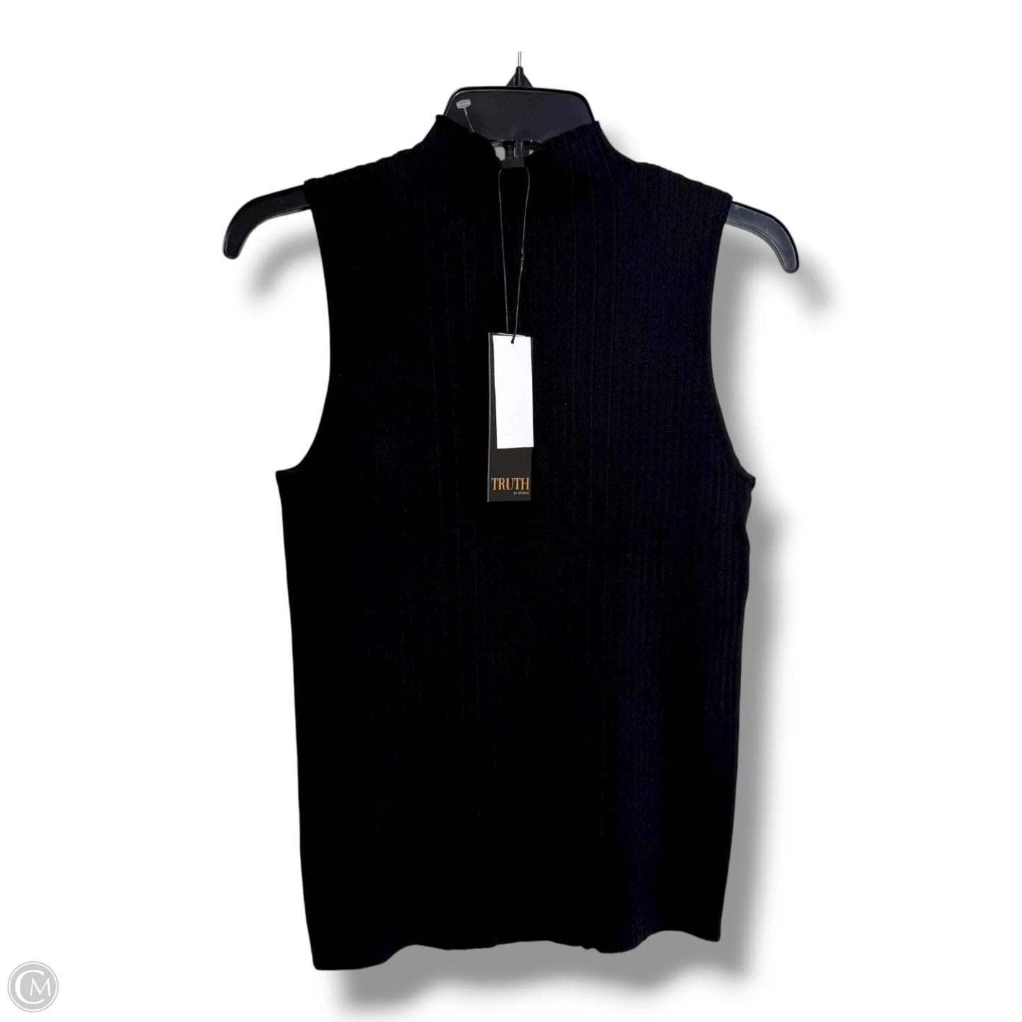 Top Sleeveless By Truth In Black, Size: M
