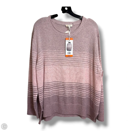 Sweater By Ella Moss In Pink, Size: Xxl