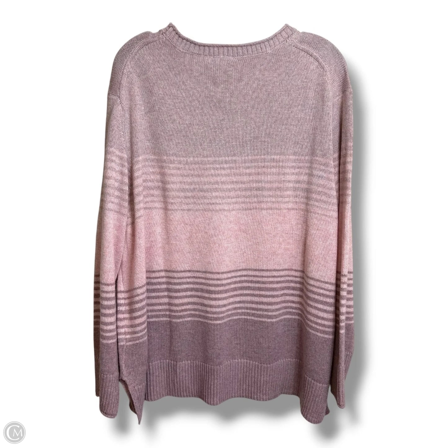 Sweater By Ella Moss In Pink, Size: Xxl