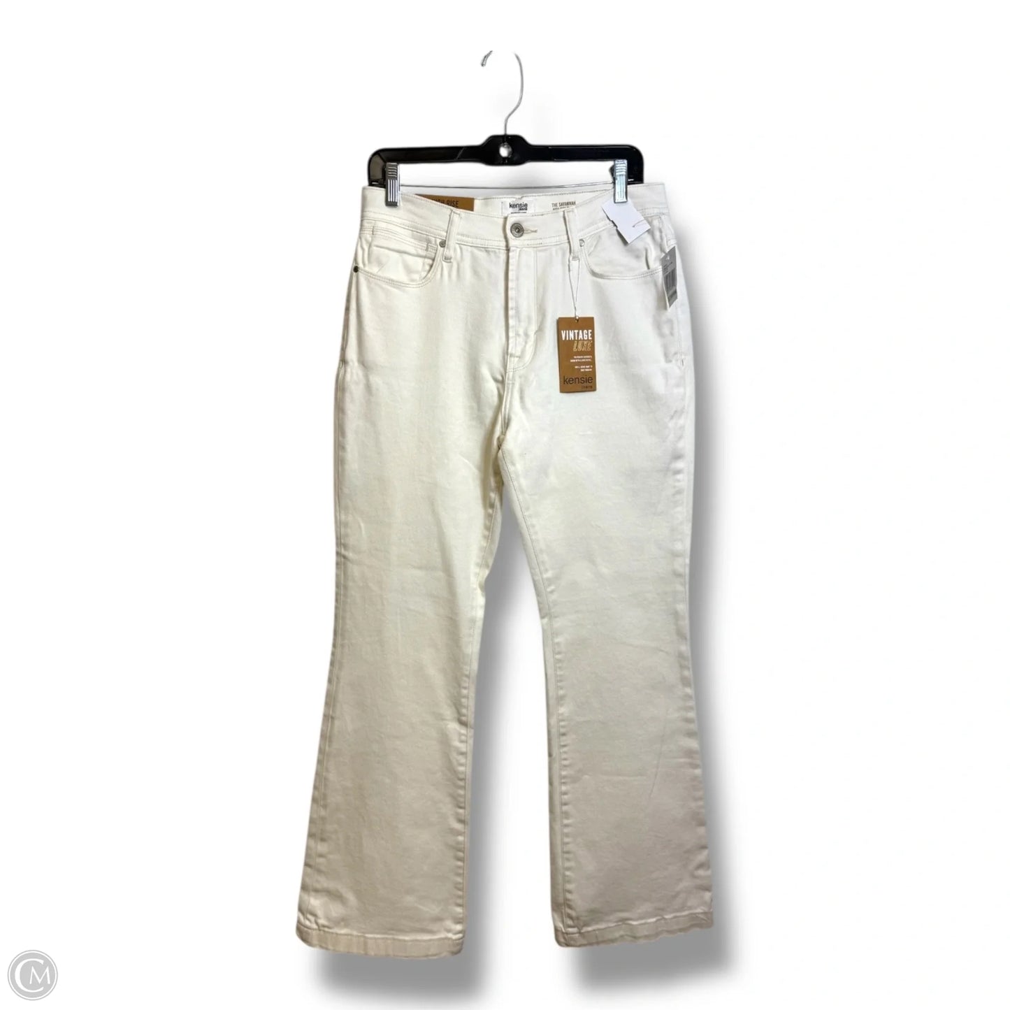 Jeans Flared By Kensie In White, Size: 8