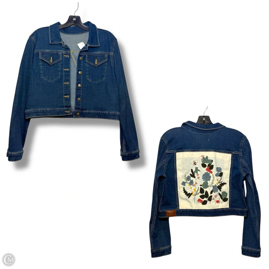 Jacket Denim By Calvin Klein In Blue Denim, Size: S